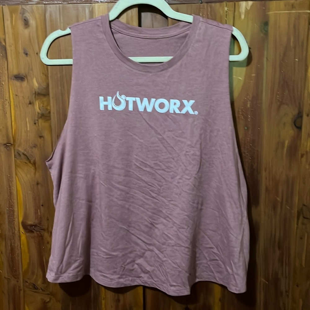 HOTWORX cropped muscle tank XL